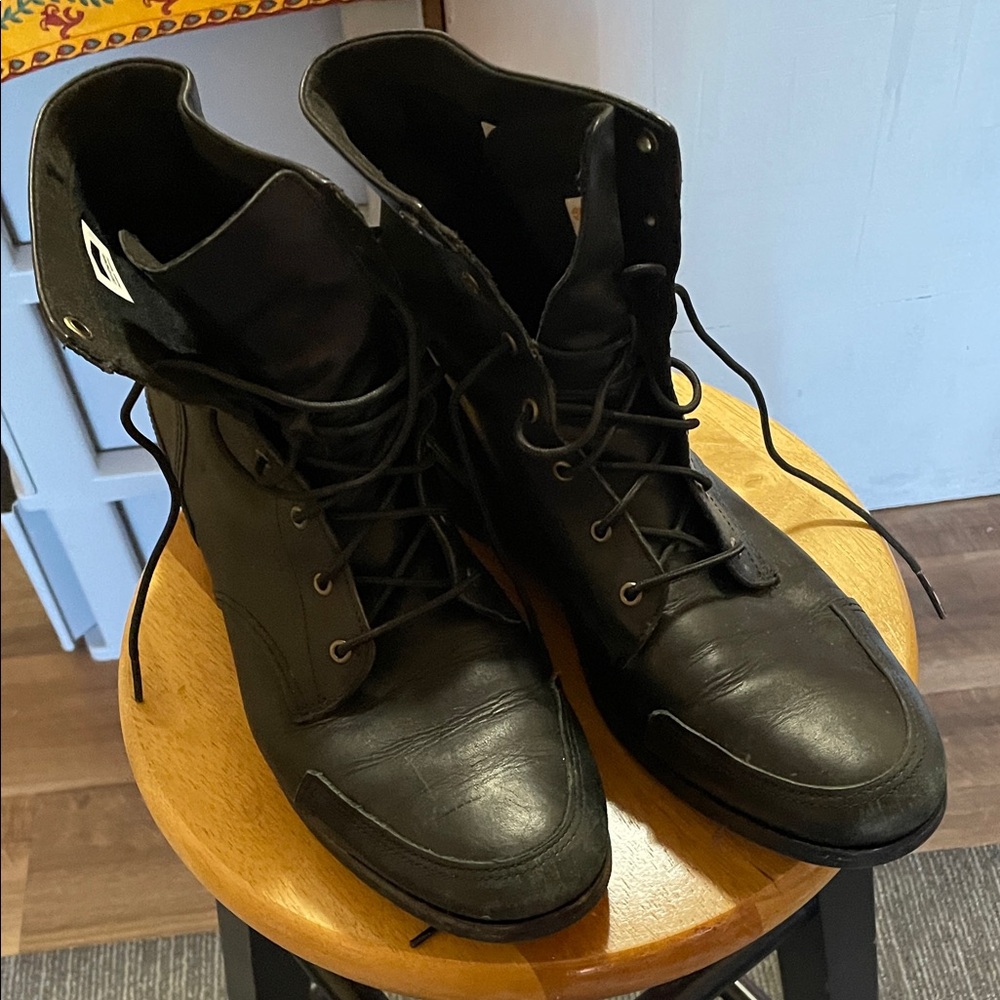 Timberland Black Leather Ankle Boots